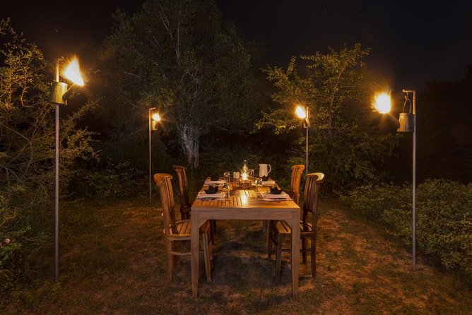 2 Nights All Inclusive Treehouse Safari in Yala with transfers - The treehouse camp after dark